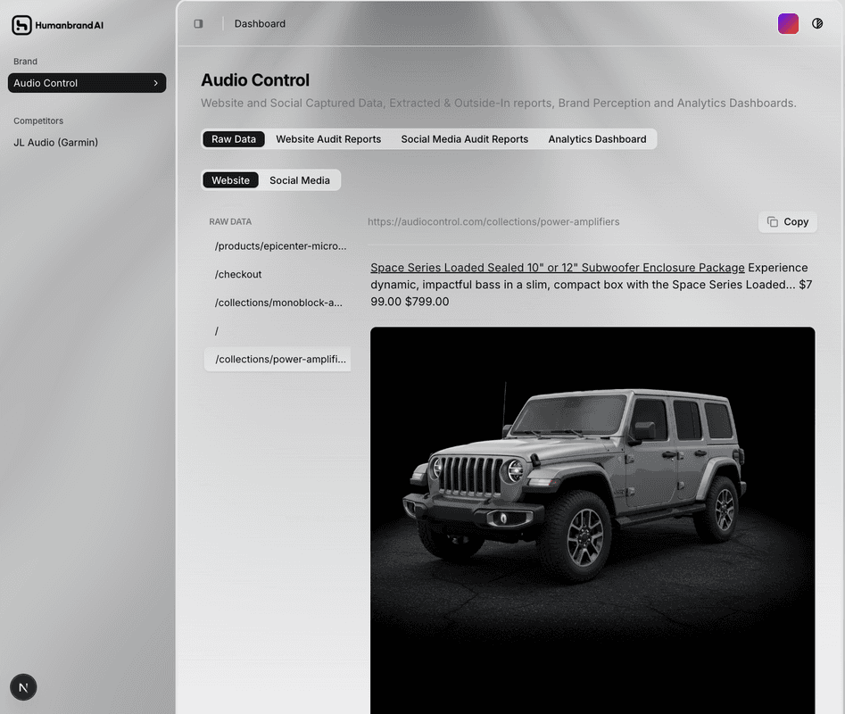 BrandOS hero light section